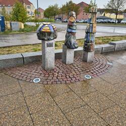 Kunst im Regen