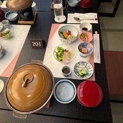 Ein traditionelles japanisches Abendessen