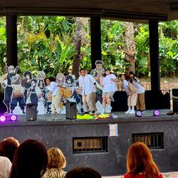 Local festival at El Majuelo Park (talent competition)