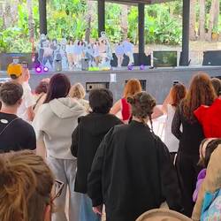 Local festival at El Majuelo Park (talent competition)