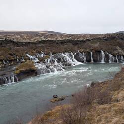 Hraunfossar Waterfall