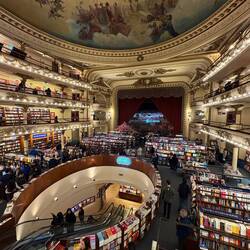 One of many bookstores in the city, but perhaps the most beautiful
