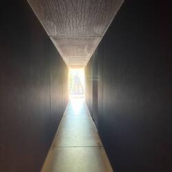 Der Lichttunnel im Observatorium.