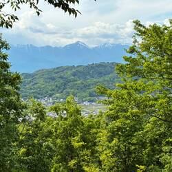 Overlooking Asama Onsen and Matsumoto