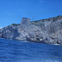 The end of the Bay of Naples. Now the Tyrrhenian Sea.