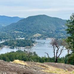 Blick vom Pender Hill über den Pender Harbour