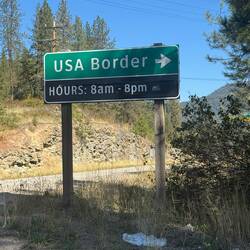 1 km bis zur US-Grenze