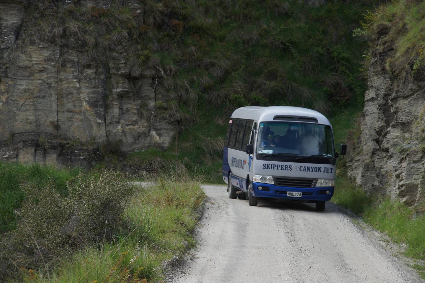 Los ging´s in Richtung Skippers Canyon