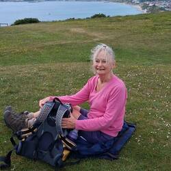 Last climb on the trail,out of Swanage