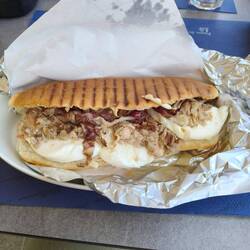 Lunch Tuna Russian salad and mozzarella cheese 🧀