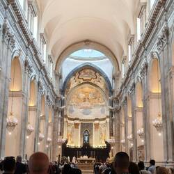 Inside the St Agatha church - she don't tell anyone