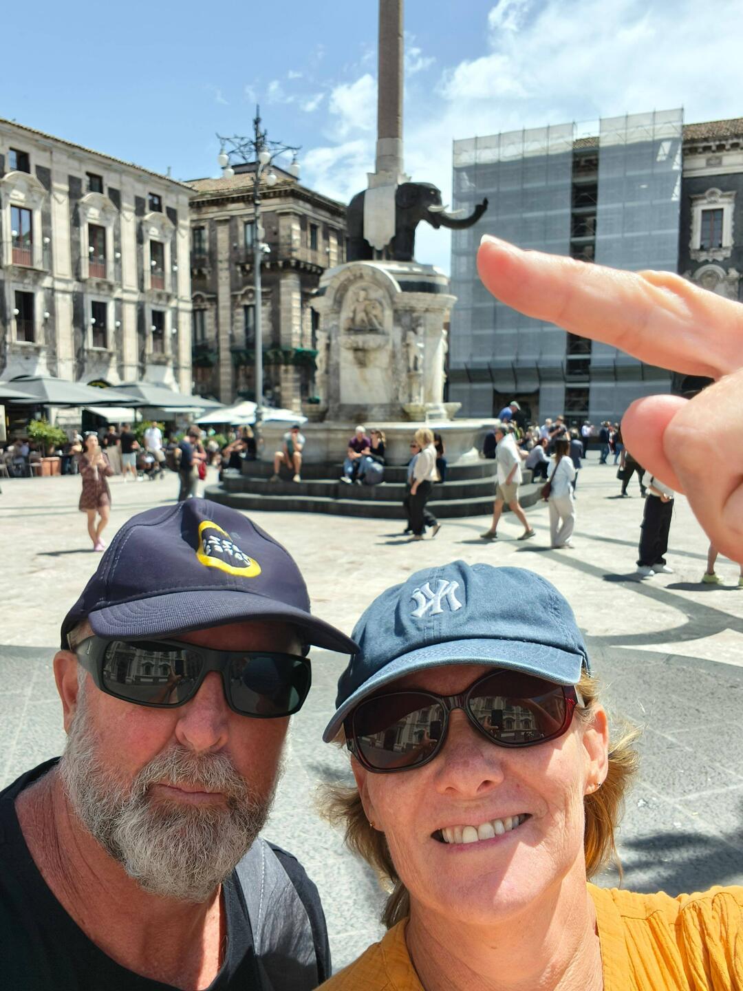 Elephante statue - elephants are said to protect Catania from the 🌋