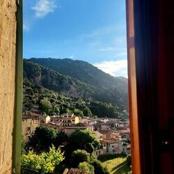 Blick aus dem Hotelzimmer in Valldemossa