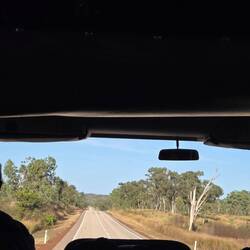 Heading west