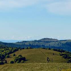 Blick auf die Schweiz und die Alpen