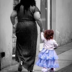 On her way to the wedding perhaps — Bologna, Italy.