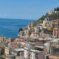 Minori from "the balcony" on the Lemon Trail towards Meiori