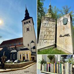 Kunstmuseum in mittelalterlicher Kirche, Eduard Vilde Monument (estnischer Schriftsteller)