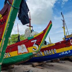 The keel of each boat is a massive tree trunk. A single piece of wood.