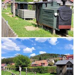 Nachbau der Strecke als Kinderspielplatz
