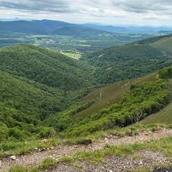 Roncesvalles way down in the valley.