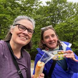 I caught up with Missy and we had lunch. Mine was provided by Borda.