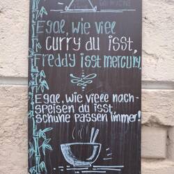 Thai Restaurant, typische Sprüche.. 😊
