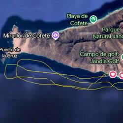 Die Route des Schiffs