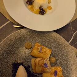 Dessert: Crepes & Panacotta
