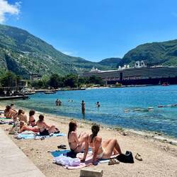 Une des plages de Kotor