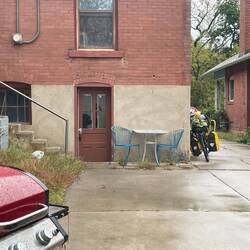 Our little apartment was in that door