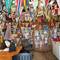All kinds of flags hanging in the Lagoon Cove Marina barn