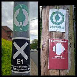 Wechsel von Wandern auf Pilgern