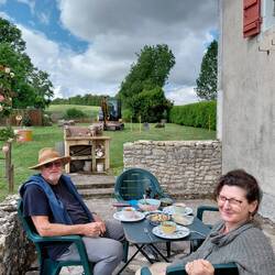 Lunch on le olde terrase - one last time