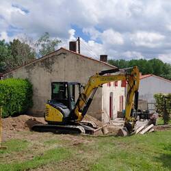 More soil is removed