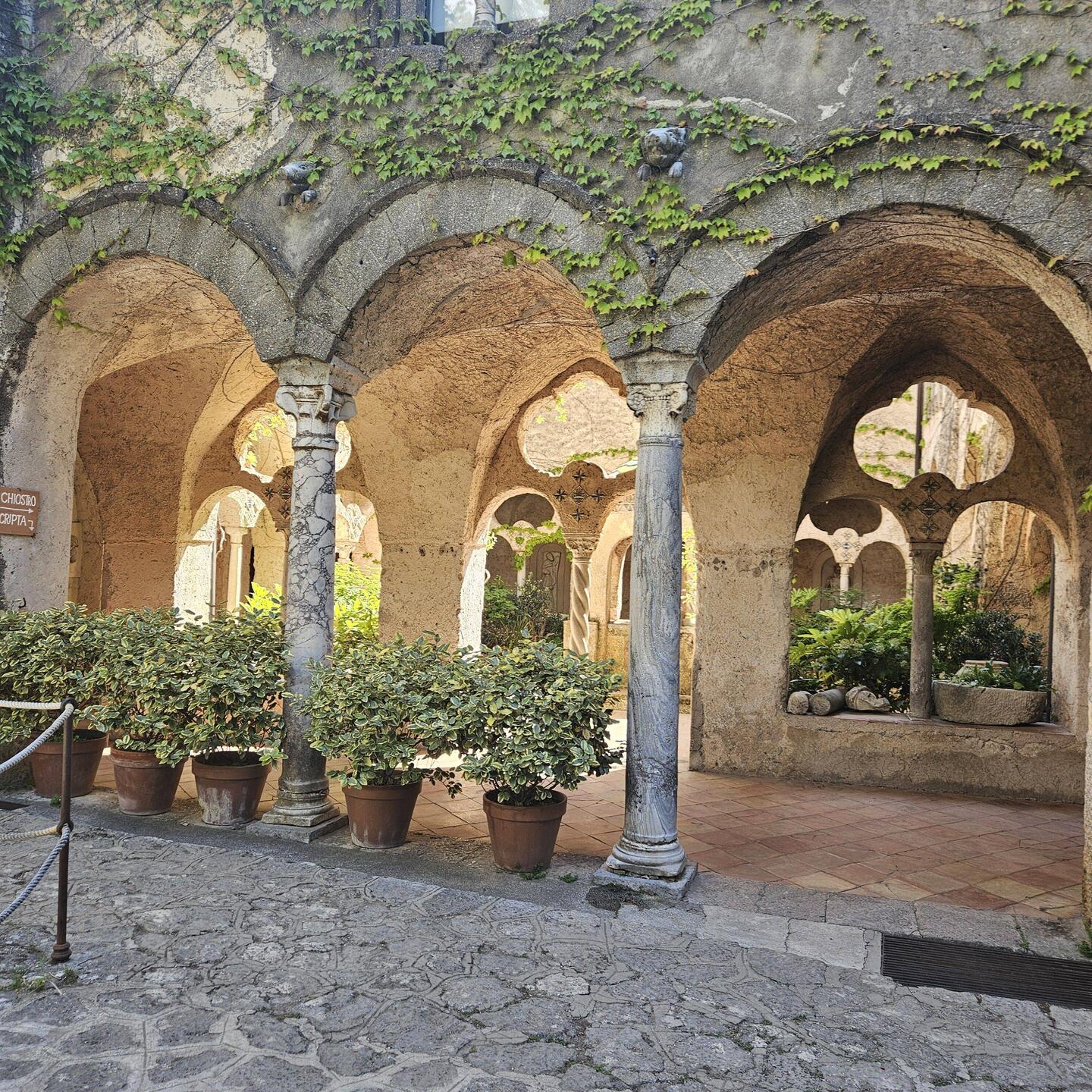 16th C cloister at the entrance.