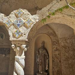 Ceramic panel in the Cloister