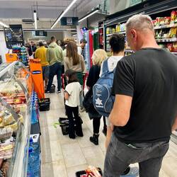 File d'attente au supermarché : ça vaut celle de la poste