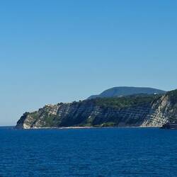 On quitte l'Italie le long de la presqu'île du Conero, où on avait vadrouillé il y a quelques années