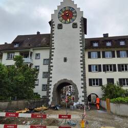 De poort naar het oude deel van Stein am Rhein.