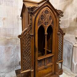 Gaudí also did the confessional in the family's church.