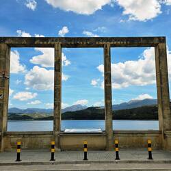 Roman bridge at Bermejales Dam