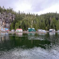 Pierre's floating rental cabins.