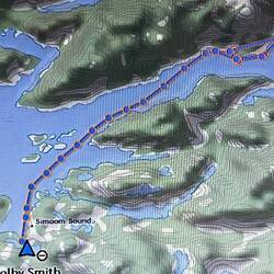 My Inreach track today.