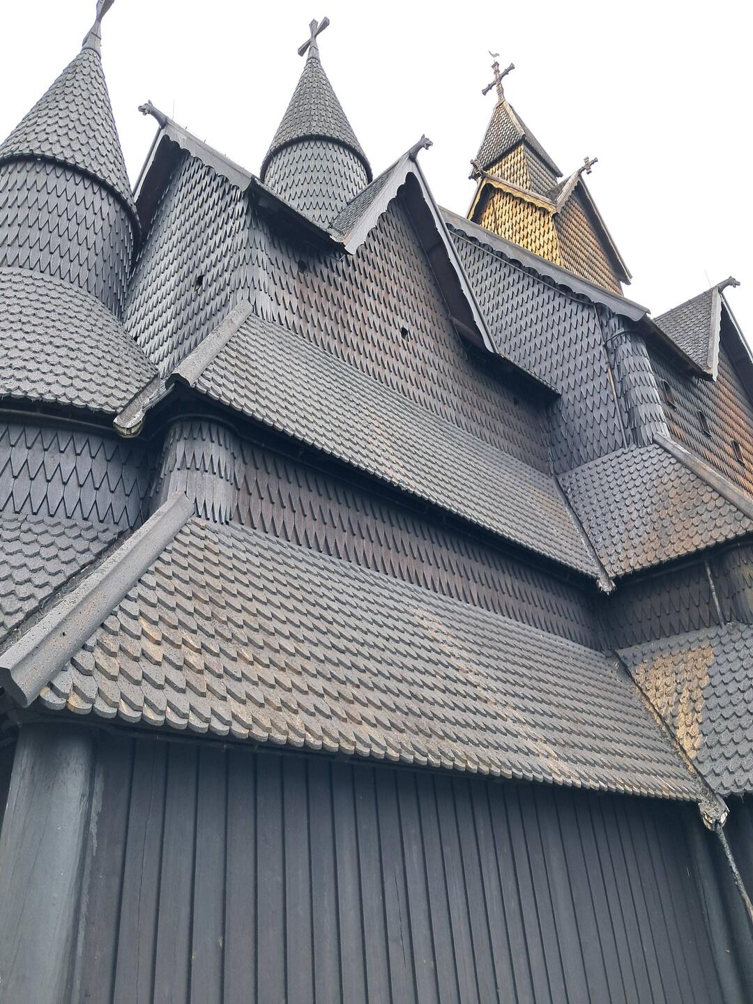 Heddal Stave Church. The tar made it look particularly oppressive