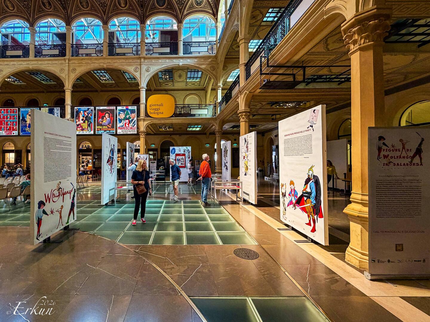 Figures of Wolfango in Salaborsa” exhibition at Salaborsa — Bologna, Italy.