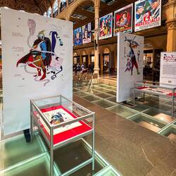 Figures of Wolfango in Salaborsa” exhibition at Salaborsa — Bologna, Italy.