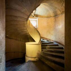 Vignola's helicoidal staircase @ Palazzo Boncompagni — Bologna, Italy.