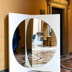 Trinamic Mirror ... the dynamics of the number three ... Pistoletto @ Palazzo Boncompagni — Bologna.