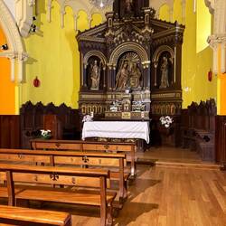 Had to pop in to a church so I could say I'd seen one, too, today.